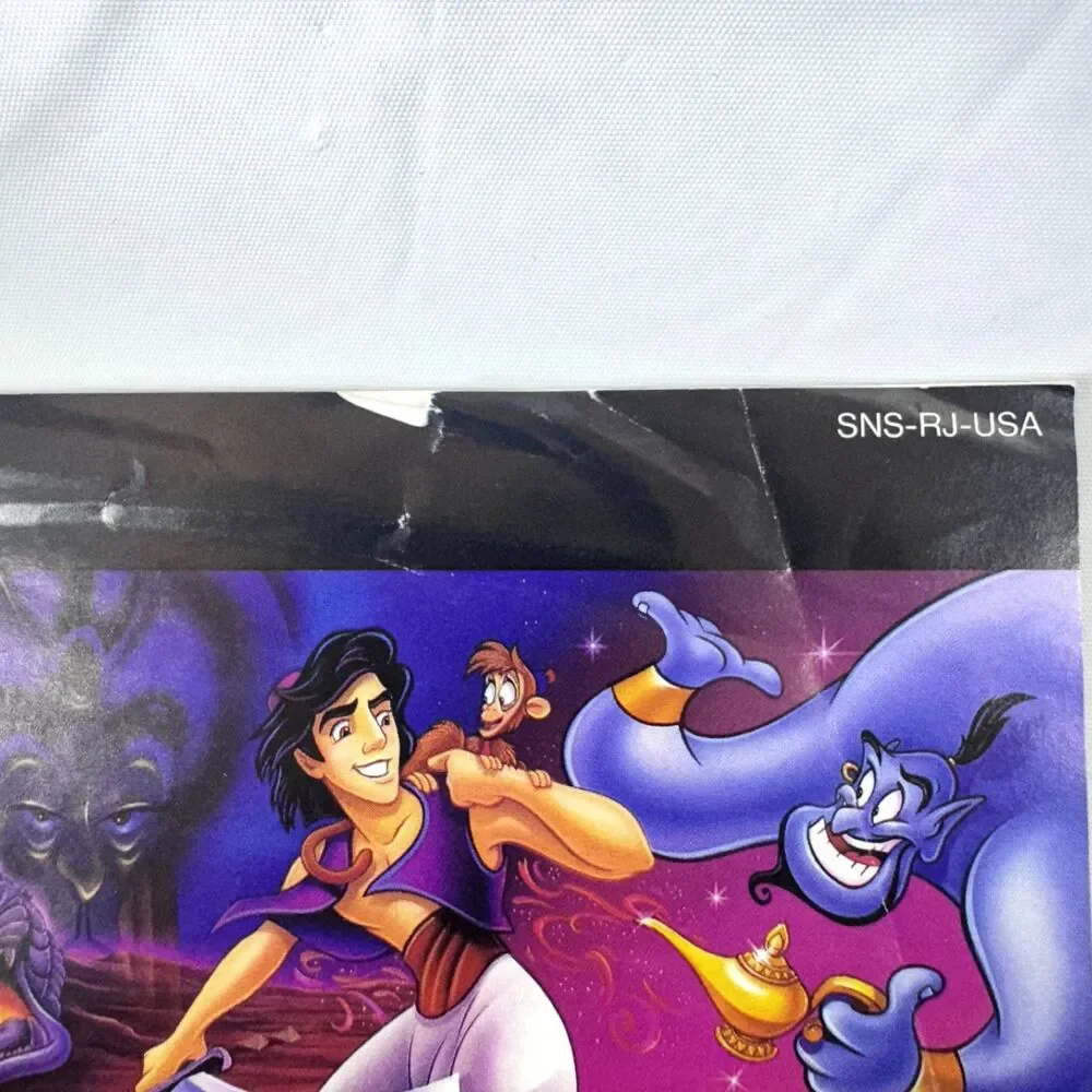 Aladdin SNES Super Nintendo Manual Instruction Booklet Manual ONLY GUC Disney